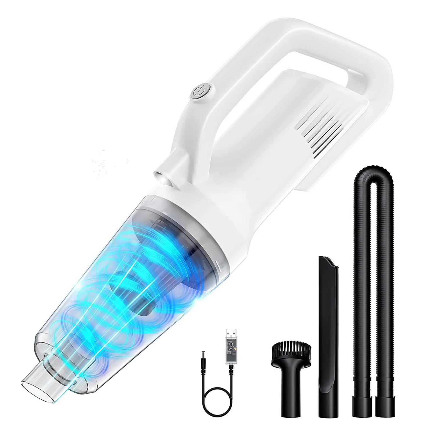 

Handheld Vacuum Cleaner 8500PA Cordless Handheld Vacuum Cleaner Battery Up to 30 Minutes, Car Vacuum Cleaner LED Light