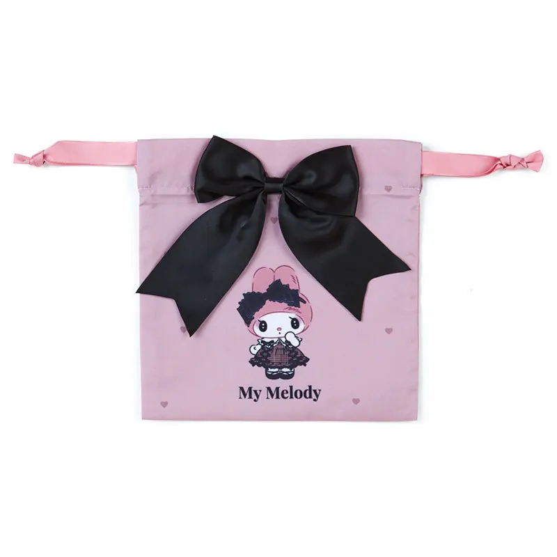 

Sanrio Cartoon Bag Kuromi Mymelody Cute Student's Bundle Pocket Large Bow Storage Bag Cosmetics Headset Usb Disk Storage Bag