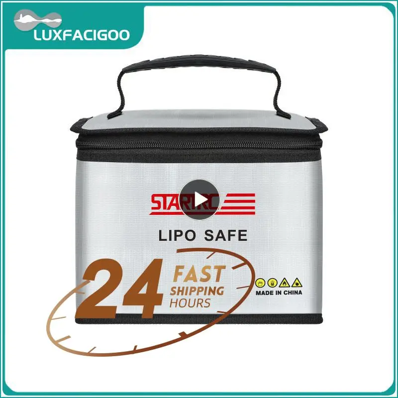

Lipo Battery Safety Bag Fireproof Waterproof Explosion-Proof 215*145*165MM RC Drone/Car/Boat Portable Lipo Battery Storage Bag