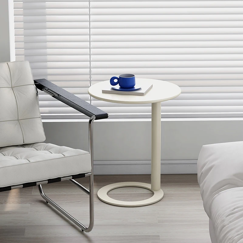 

Маленький Деревянный кофейный столик в скандинавском стиле, угловой пол, U-образный металлический кофейный столик с ножками, украшение для ...