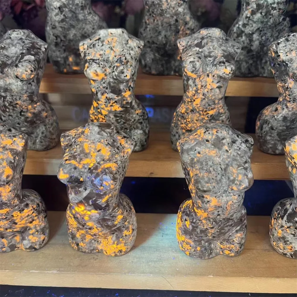 Кристаллы резные ручные поделки Yooperlite женское тело для украшения дома