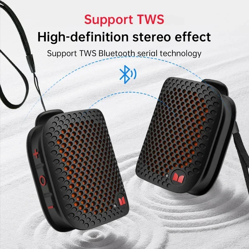 Фото Портативная Bluetooth-колонка Monster/M3 Magic Sound с мощным басом, миниатюрная стальная колонка для улицы с микрофоном №2