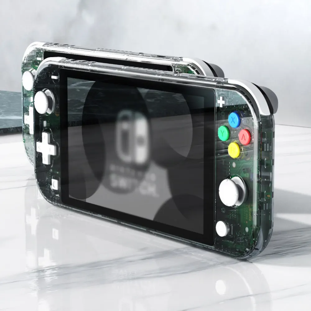 Прозрачный защитный чехол для игровой консоли Nintendo Switch Lite с закаленным стеклом |