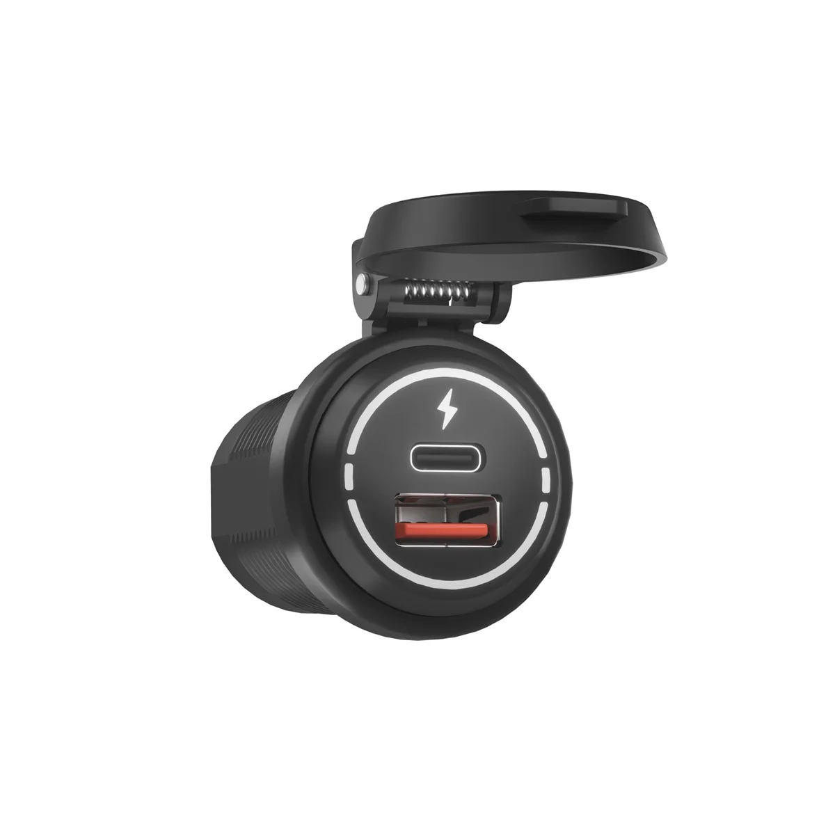 

PD+USB Charger Socket Waterproof Marine QC3.0 USB Power Outlet for Marine, Boat, Motorcycle, Truck, Golf Cart