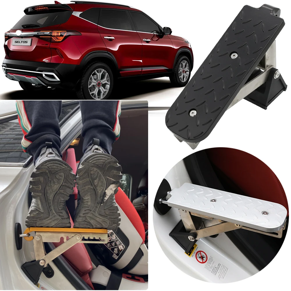 

CAR DOOR STEP, Extra Long - Supports Both Feet, As Seen on Shark Tank Car FOR KIA Seltos/KX3 2020-2024 Stainless steel
