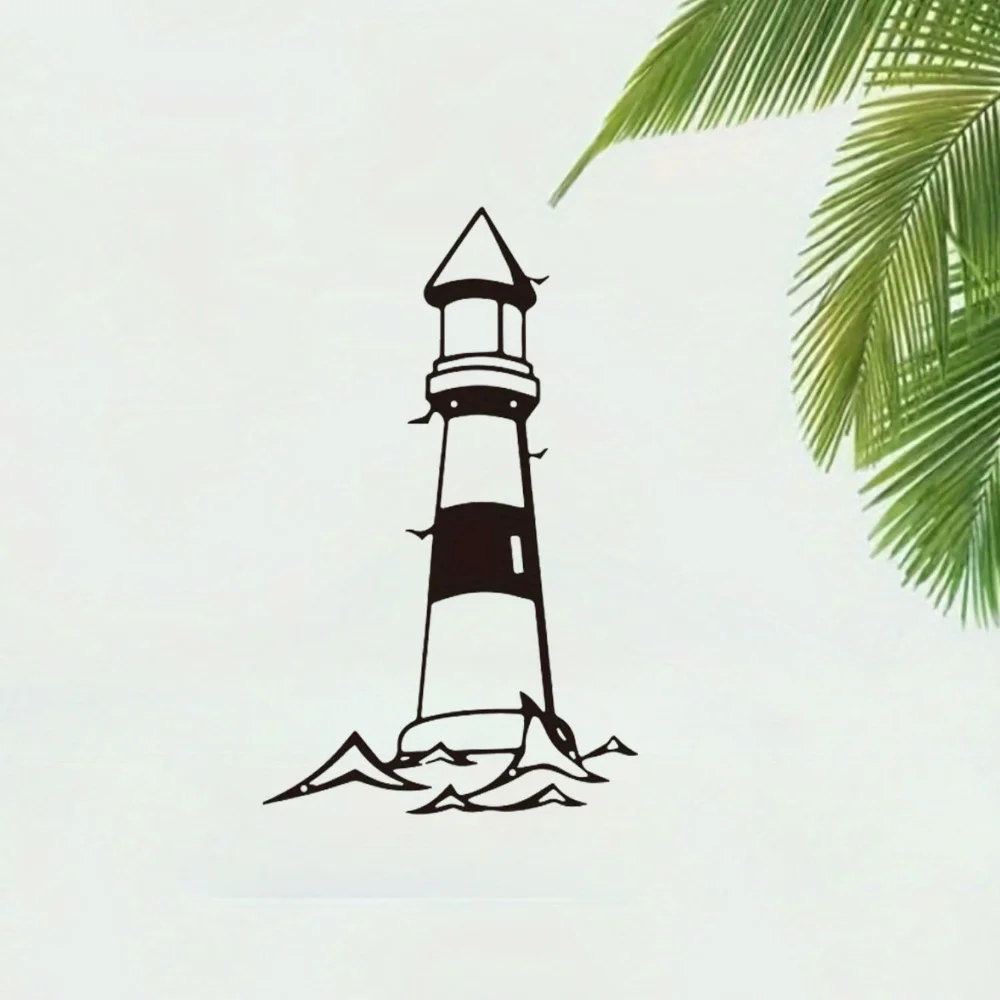 1 Шт. Металлический Настенный Декор Дизайн Маяка Внутренняя И Наружная Настенная