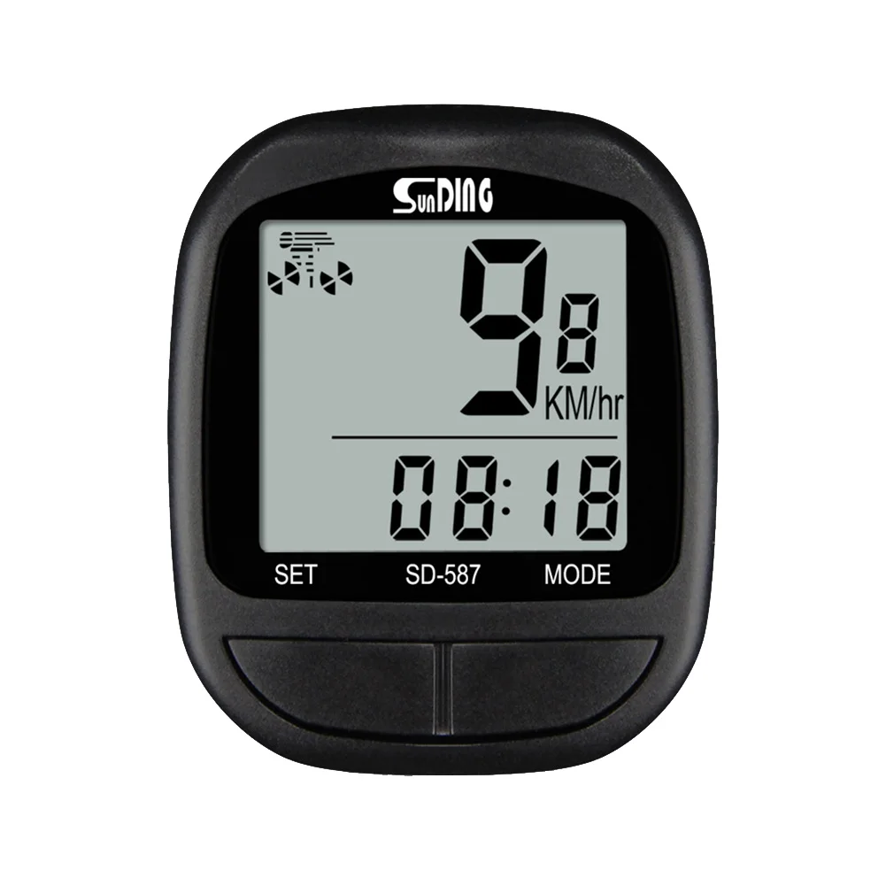 

Cycling Bike Wired Stopwatch Waterproof Computer Cycling Equipment LCD Digital Display Bicycle Riding Speedometer Odometer