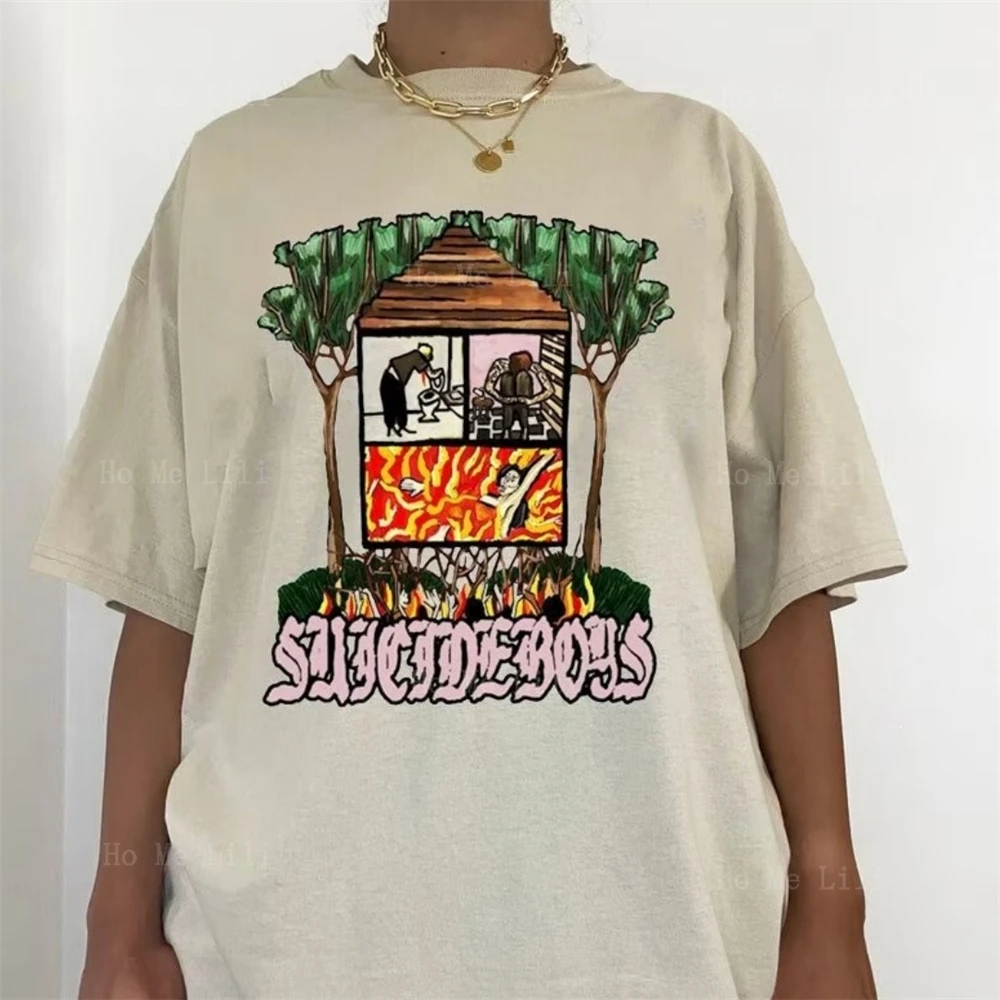 Долговременная футболка большого размера с эффектом суферирования серых богов