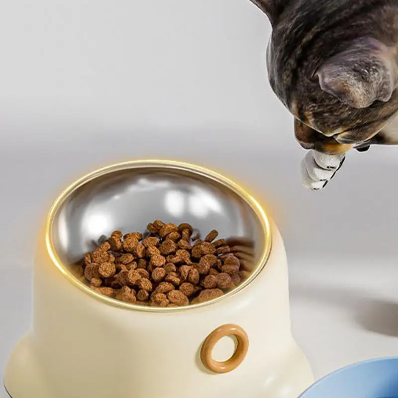 Наклонная миска для корма домашних животных наклонная кошек кормления в