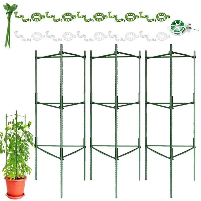 Tall Tomato Cages Heavy Duty Tomato Support Trellis Plant Cage Tomato Cage Vegetable Trellis Assembled Tomato Stake For Garden