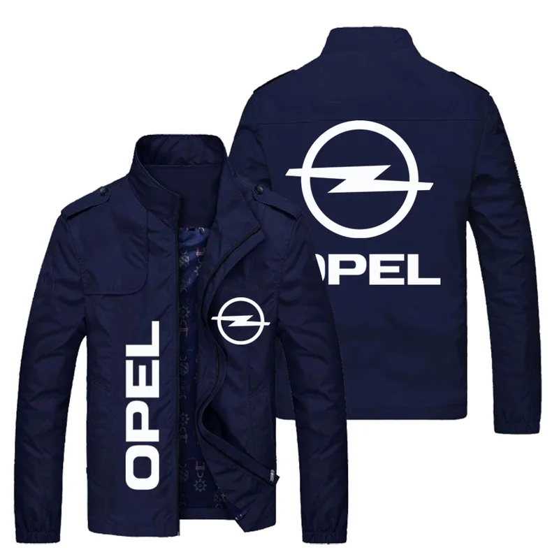 

New Men Jacket OPEL Logo Print Zipper Cardigan Jackets Fashion Slim Casual Baseball Uniform Biker Jacket Coat Tops M-5XL