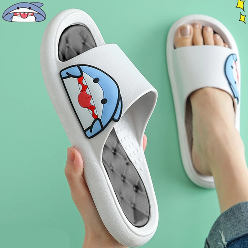 

Cute Cartoon Animal Pattern Women's Slippers Thick Sole Soft Comfortable Non-Slip Sandals Indoor Bathroom Couple Slippers 2022