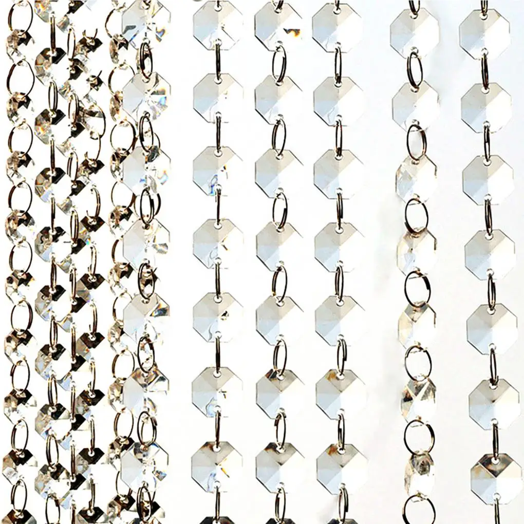 

Curtain Crystal Acrylic Beads Curtain Prism Decoration Backdrop Ornaments Decor Accessories for Interior Fitment
