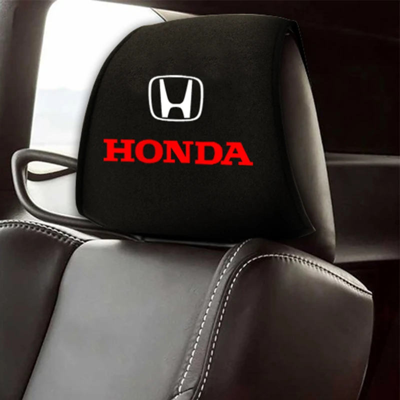 

2pcs Car Headrest Cover Seat Pillow Case Headrest Cushion for Honda Civic 8th CRV Accord Hatchback MK8 Type-S Type-R FN FK Dio 3