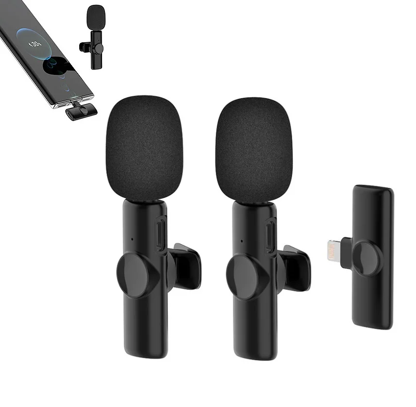 

K11 Wireless Lavalier Microphone For IPhone Type-C Gaming Microphone For Computer Lapel Clip Audio Video Recording Mini Mic