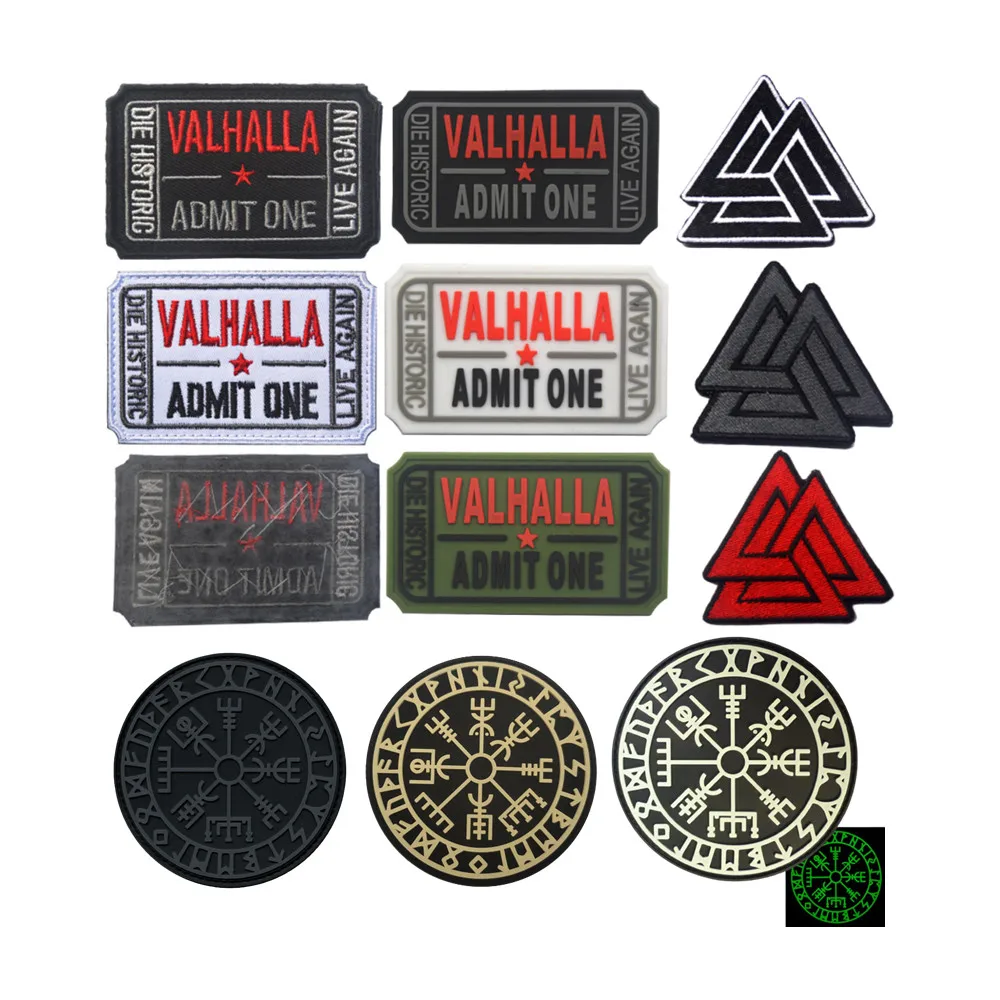 3D ПВХ VALHALLA, наклейки на один билет, сумасшедший череп, тактические армейские Викинги, живите снова, смертельный исторический стиль, искусственная тактика