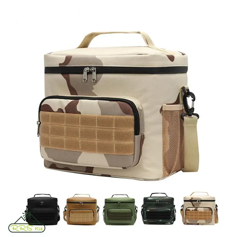 Outdoor Camping Food Thermal Insulated Storage Bag 15L Outdoor Waterproof Camouflage Insulation Bag Portable Picnic Bag