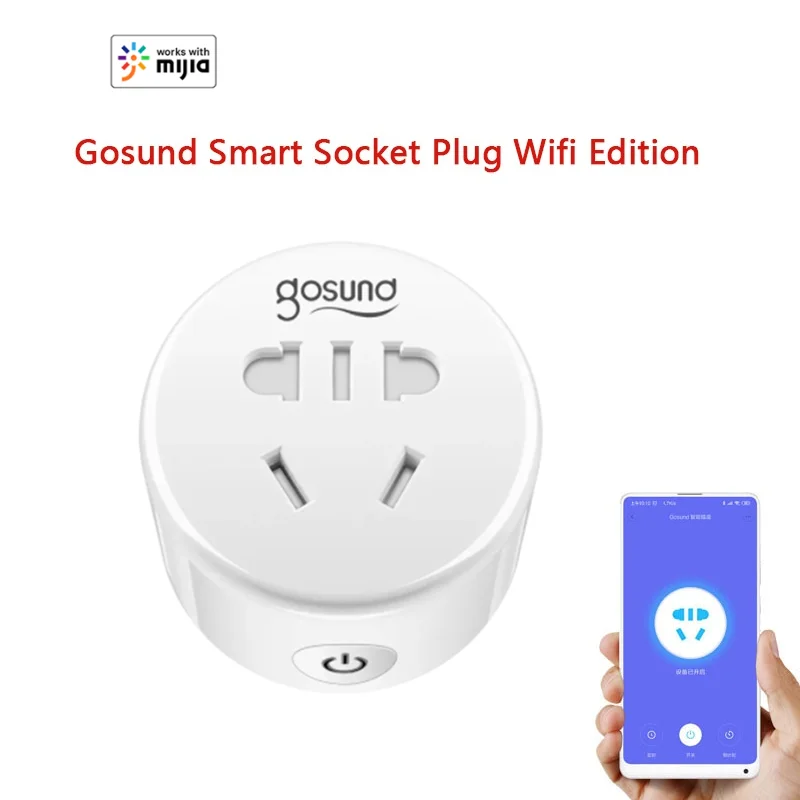 Youpin Gosund CP1 Smart Socket Plug Wifi Edition Mijia App Phone Smart Remote Control Timing Wifi Version Plug Smart Home