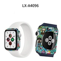 aurora wraps stickers for apple watch series 7 41mm 45mm 4 5 6 se 40mm 44mm colorful decal skin 3m skins cover film protector