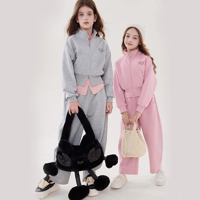 Одежда Sanrio для девочек костюм с длинными рукавами Cinnamoroll новый осенний свитшот