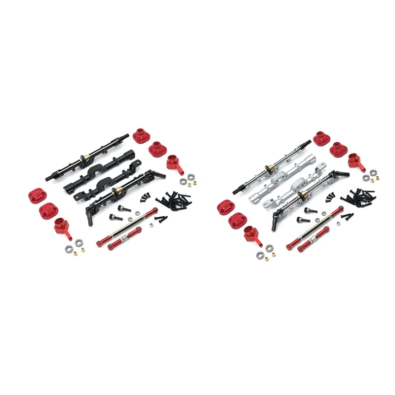 

For MN D90 MN90 MN99S 1/12 RC Car Upgrade Parts Metal Front And Rear Differential Axle With Metal Axle Housing Kit