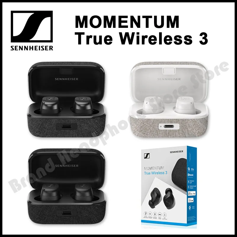 

100% Original Sennheiser MOMENTUM True Wireless 3 Noise Cancelling Headphones Sports Running Music Earplugs HIFI Stereo Headset