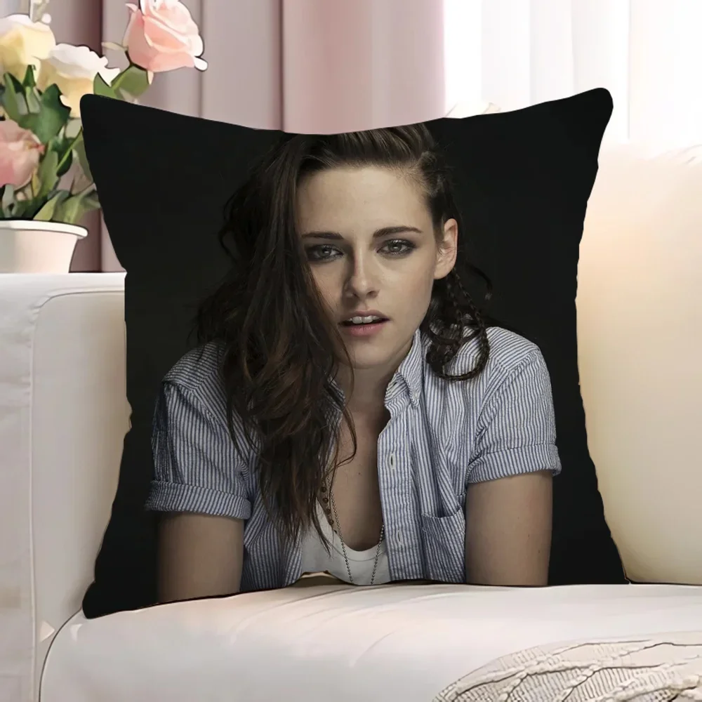 K-Kristen StewartS Квадратная Наволочка 45x45 См Короткая Плюшевая Декоративная Из