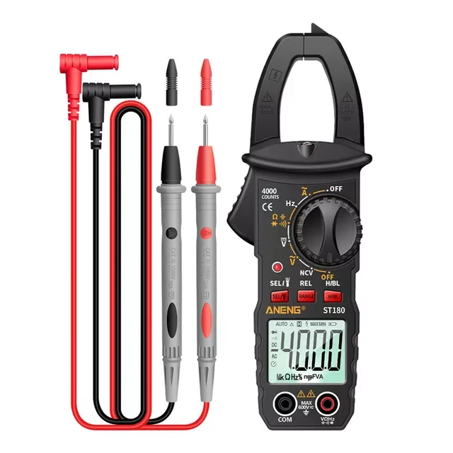 

4000 Counts Smart Digital Current Clamp Meter DC AC Ammeter Voltage Multimeter Resistance Ohm NCV Tester Tool