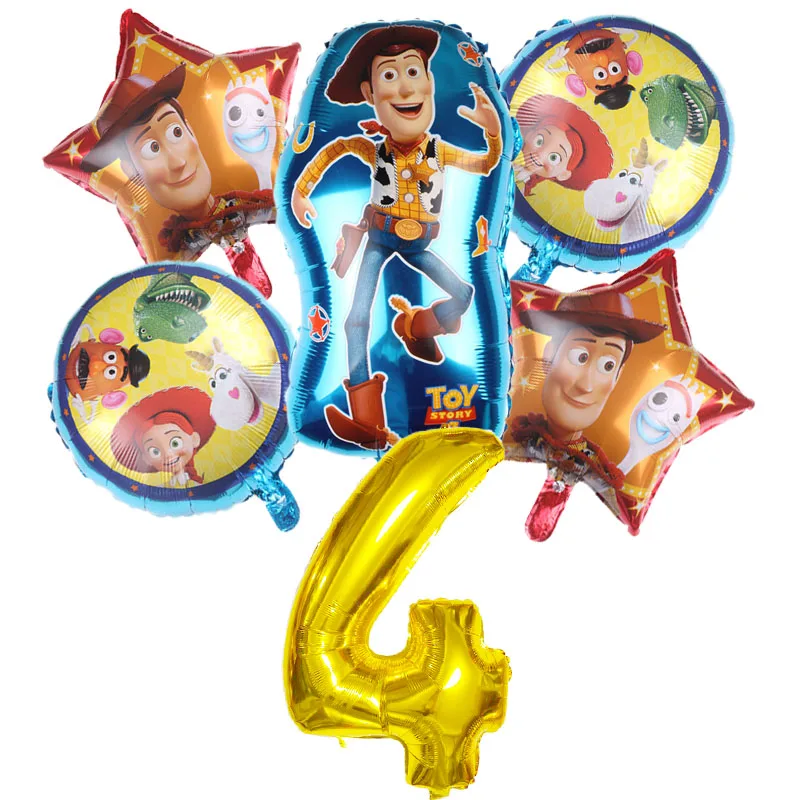 Воздушные шары из фольги в виде истории игрушек Disney с алюминиевой пленкой для