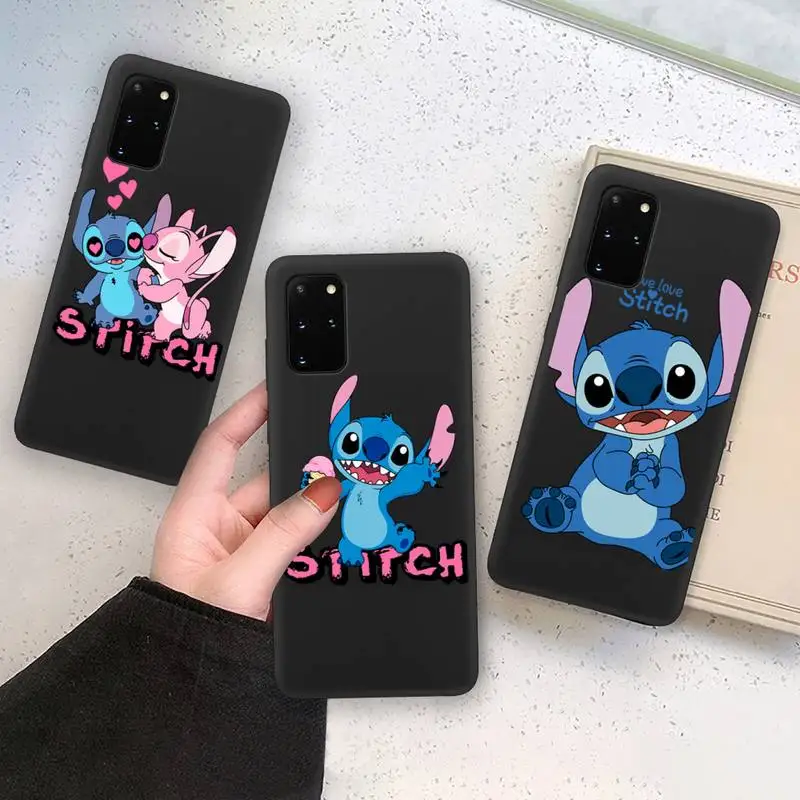 

Cute Lovely Cartoon Stitch Phone Case Soft For Samsung Galaxy Note20 ultra 7 8 9 10 Plus lite M21 M31S M30S M51 Cover