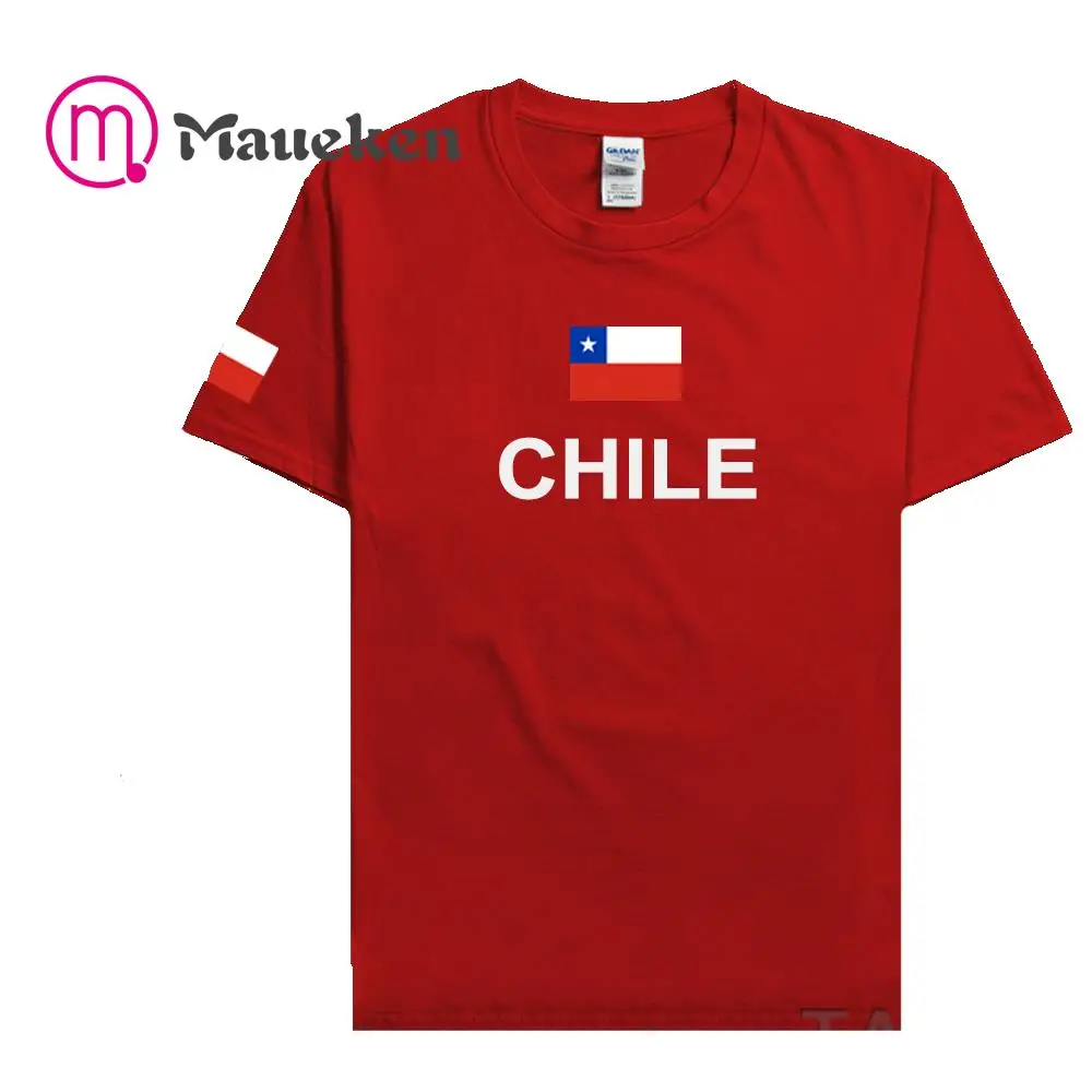 2022 Чили мужские футболки Чилийская сборная нации CL 100% хлопок футболка для встреч