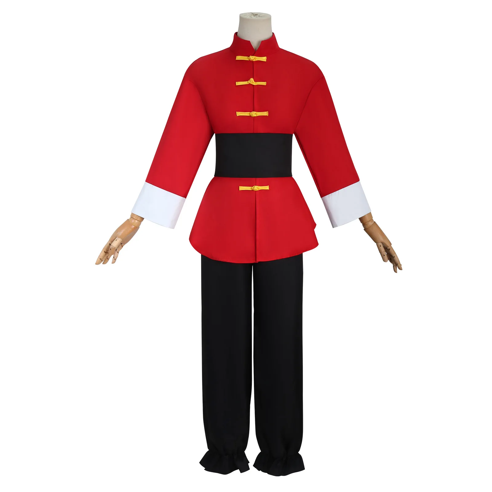 Аниме Ranma 1/2 Tendou Akane Косплей Костюм Китайский Стиль Красная Униформа Хэллоуин