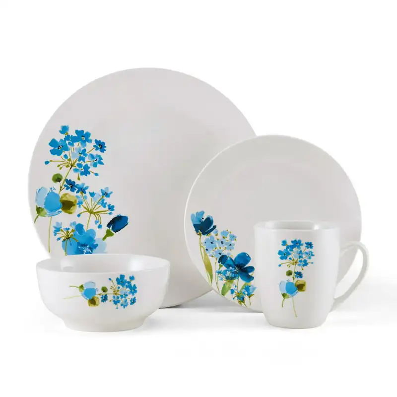 

Porcelain Painted Wildflowers 16-piece Dinnerware Set
