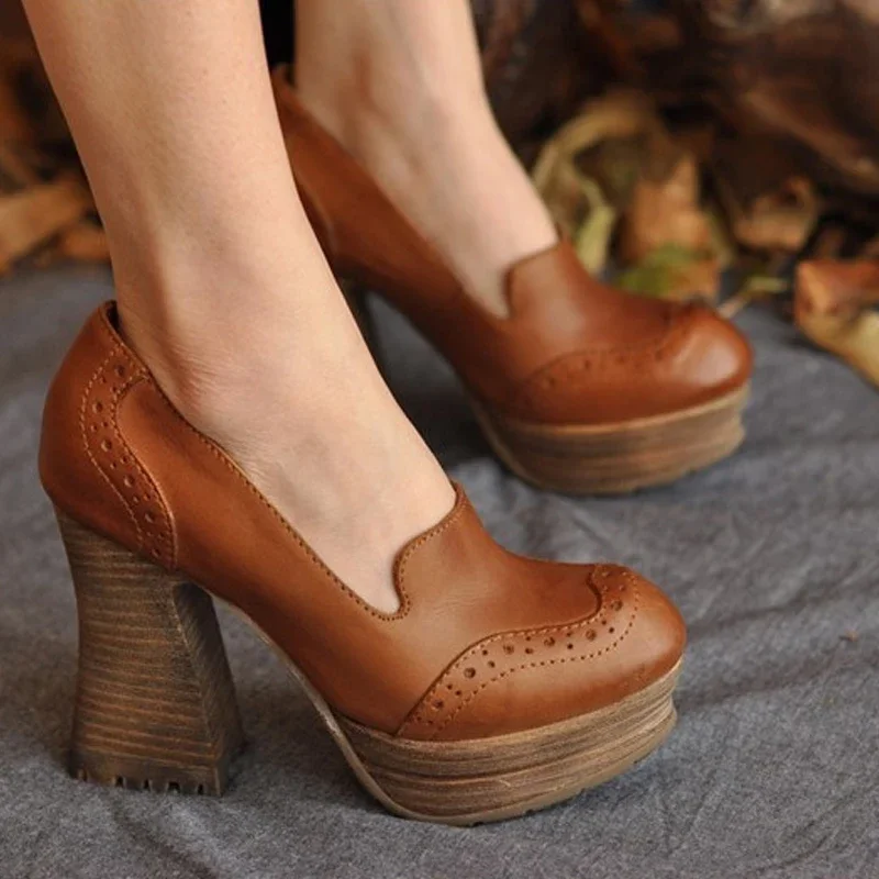 Туфли-лодочки женские на очень высоком каблуке 10 5 см из натуральной кожи