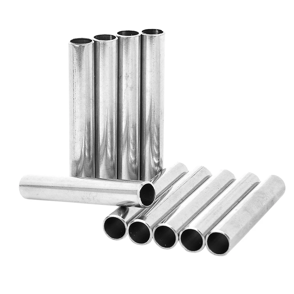 

Round Stainless Steel Tubes Kit Coloring Handles Pipes Portable Lightweight Grip Tip Accessory Supplies Tool