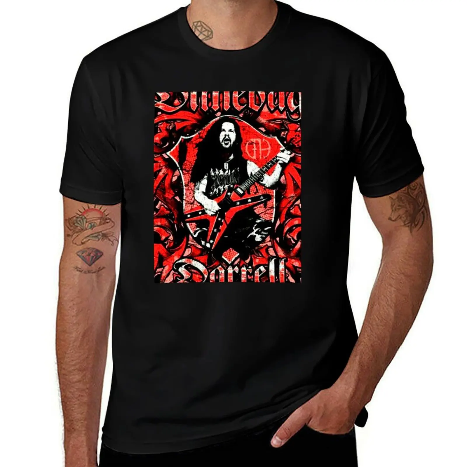 Фото Футболка DIMEBAG DARRELL Mask Basic из смесового хлопка с короткими рукавами №1