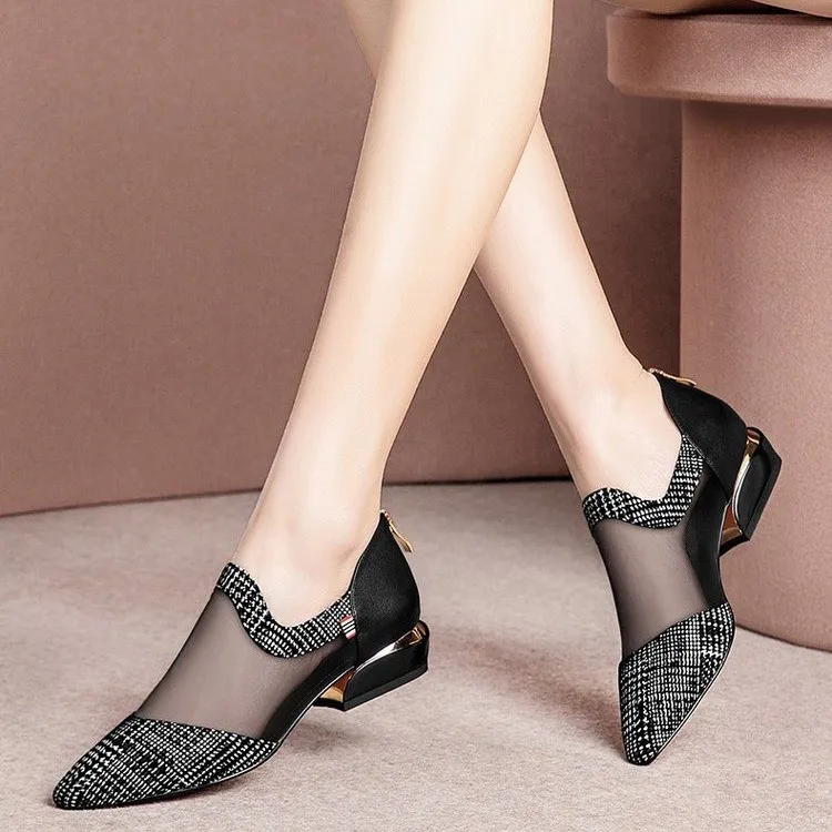 Женская Блестящая обувь с острыми носками Золушка криатальная на плоской