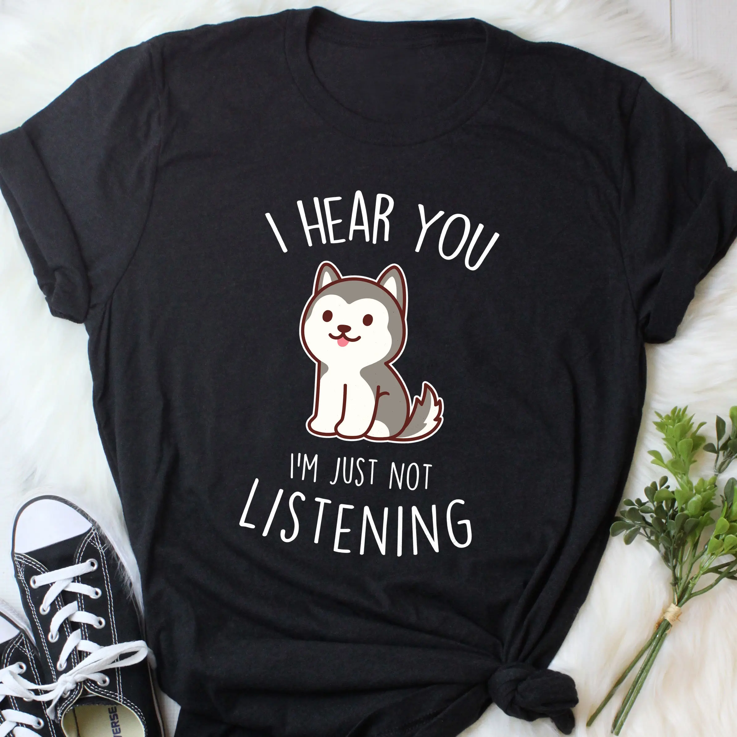 Забавная футболка с хаски для любителей собак милый питомец Маламут волк топы