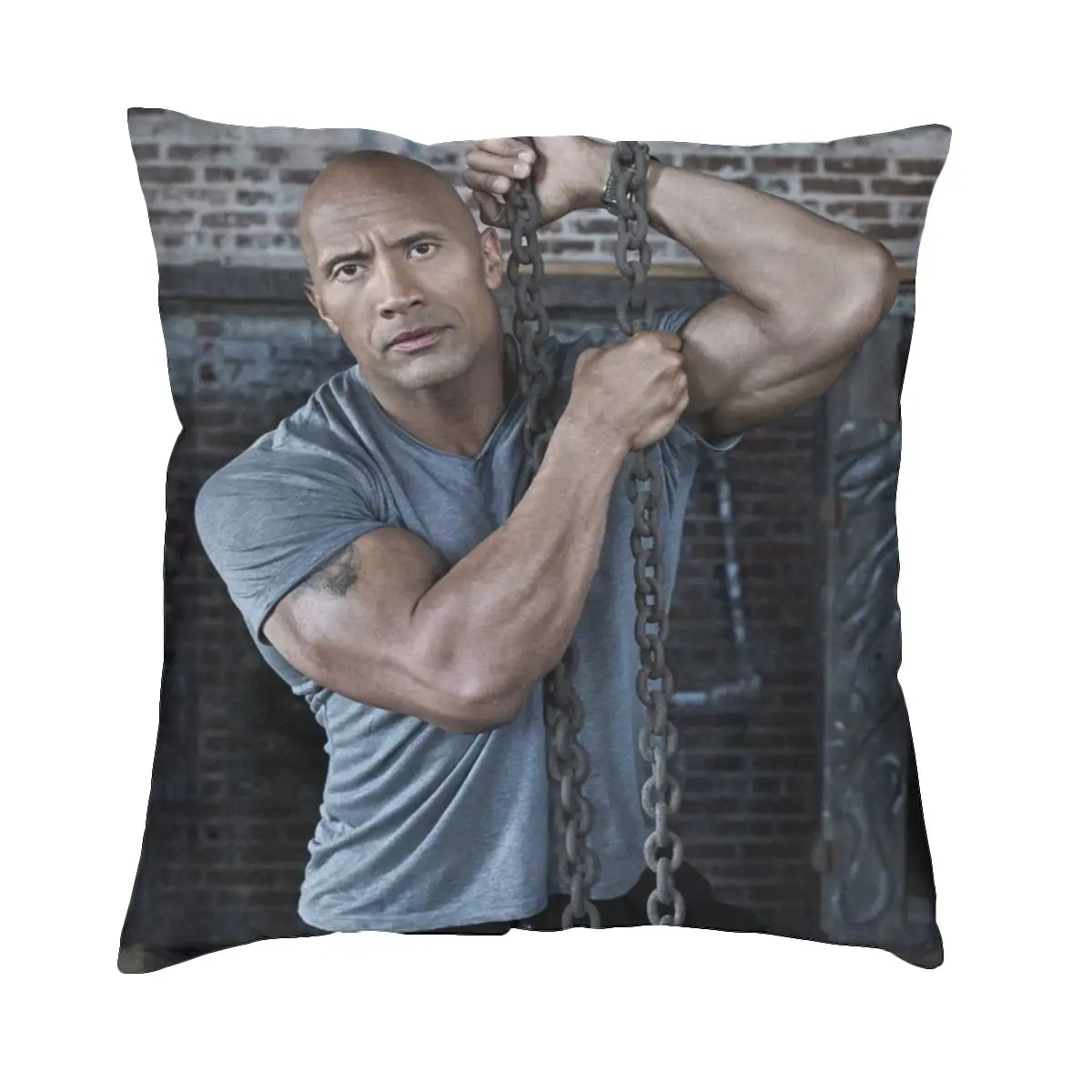 

Funny Actor Dwayne Meme Pillowcase Double-sided Printing Polyester Cushion Cover Decorations Pillow Case Cover Home Square 45*45