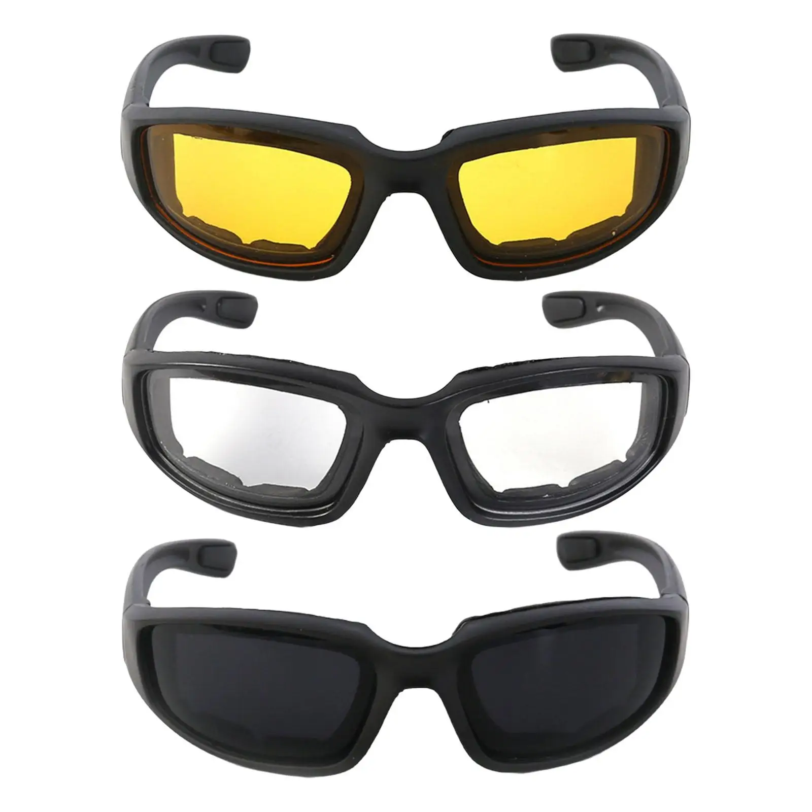 

Motorcycle Riding Goggles Cycling Glasses, Windproof Sponge Frame Outdoor