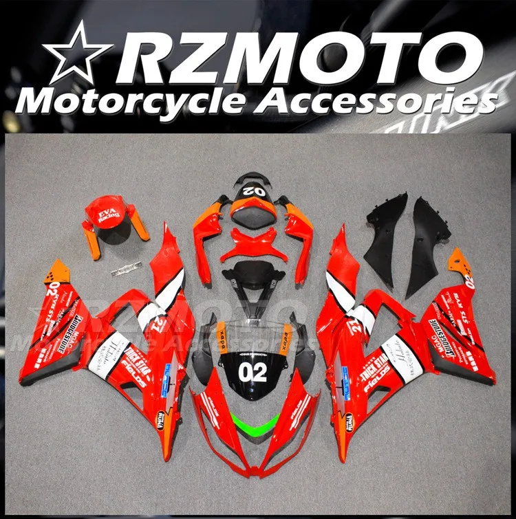 

New ABS Motorcycle Fairings Kit Fit for Kawasaki Ninja ZX-6R 636 599 2013 2014 2015 2016 2017 2018 13 14 15 16 17 18 Red White