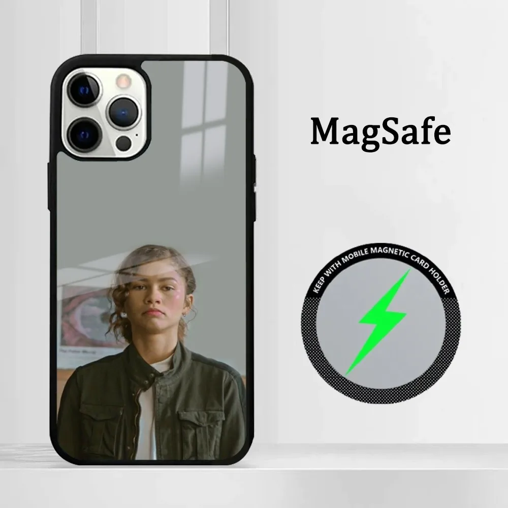 Чехол для телефона Actor Z-Zendaya Coleman iPhone 16 15 14 13 12 11 Pro Max Plus Mini Magsafe Mirror беспроводной