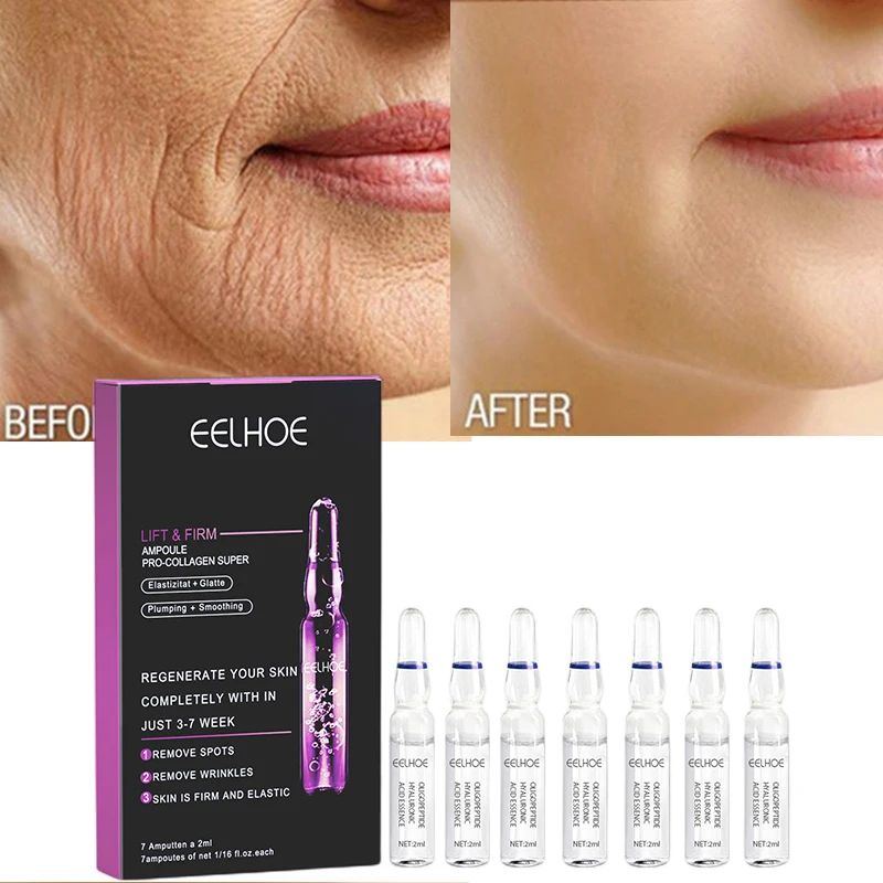 

1set Ceramide Face Serum Anti-aging Collagen Facial Cream Wrinkle Removal Ceramide Boosting Ampoule Serum Smoothing Firming Skin