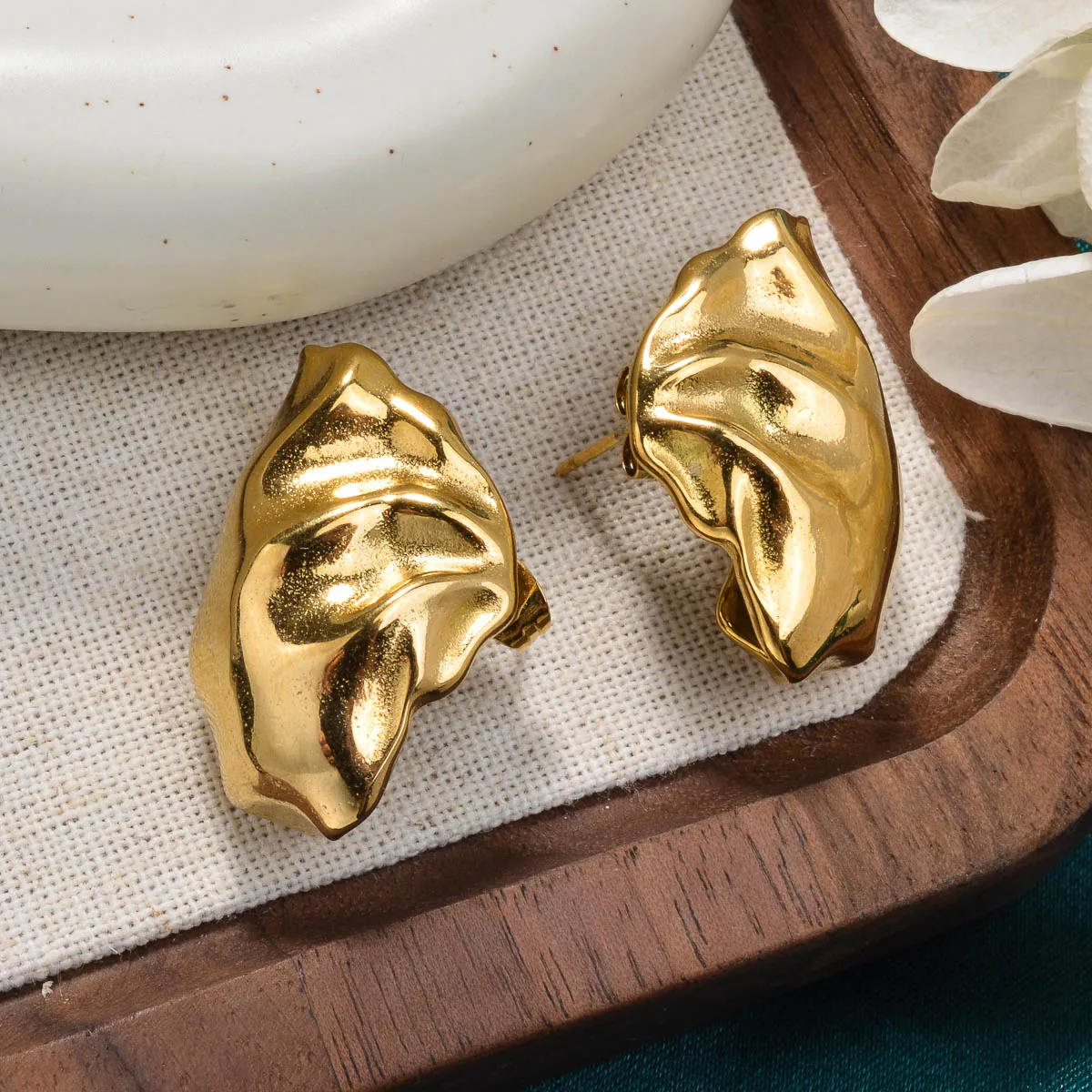 ZEADear серьги-ракушки металлические украшения серьги золотого цвета из