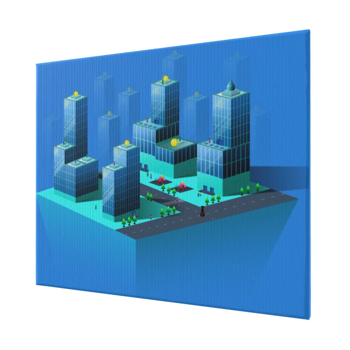 

Декоративная живопись по технологии «Центр города» для украшения дома, гостиницы, гостиной, спальни