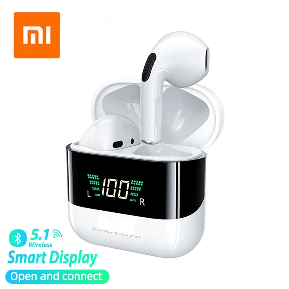 

XIAOMI TWS Earphone Bluetooth Wireless Headphone with Microphone 9D Stereo Music Wireless Earphones Earbuds Display In Ear