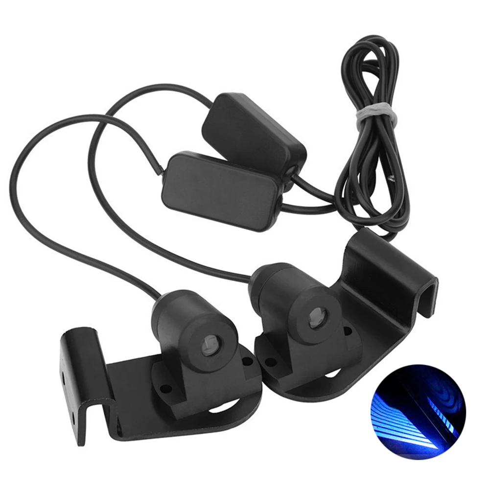 

2Pcs Car LED Welcome Courtesy Light Door Step Ground Angel Wing Projection Lamp