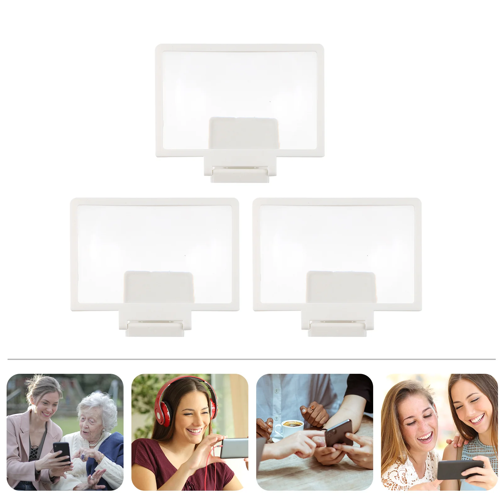 

3 Cellphone Screen Magnifier Practical Anti- radiation Screen Enlarger