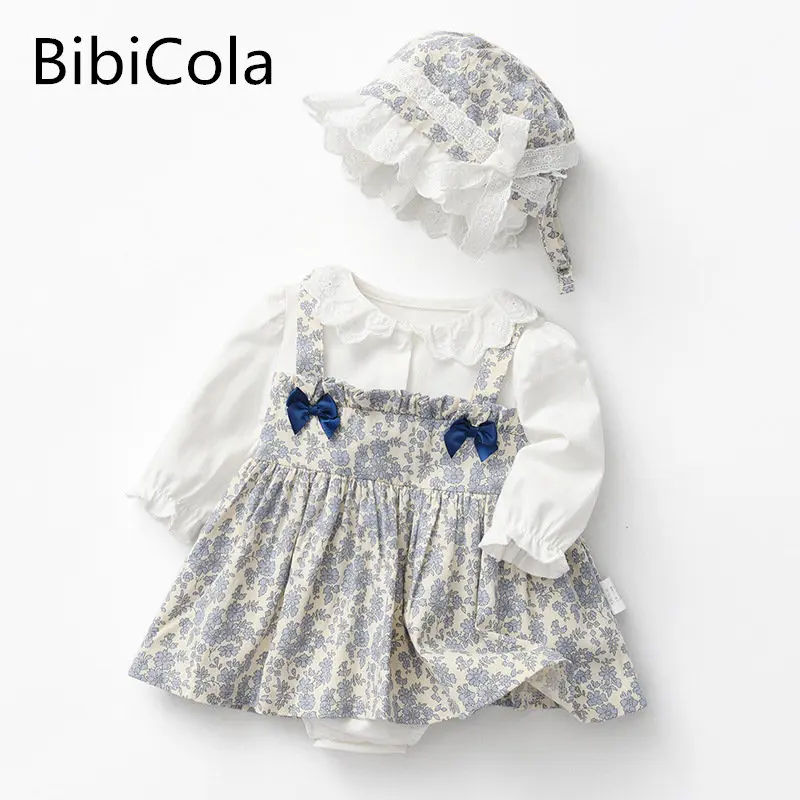 

Одежда для маленьких девочек, весна-осень 2022 г. Платья с бантом для малышей кружевное платье принцессы с длинными рукавами для маленьких дев...