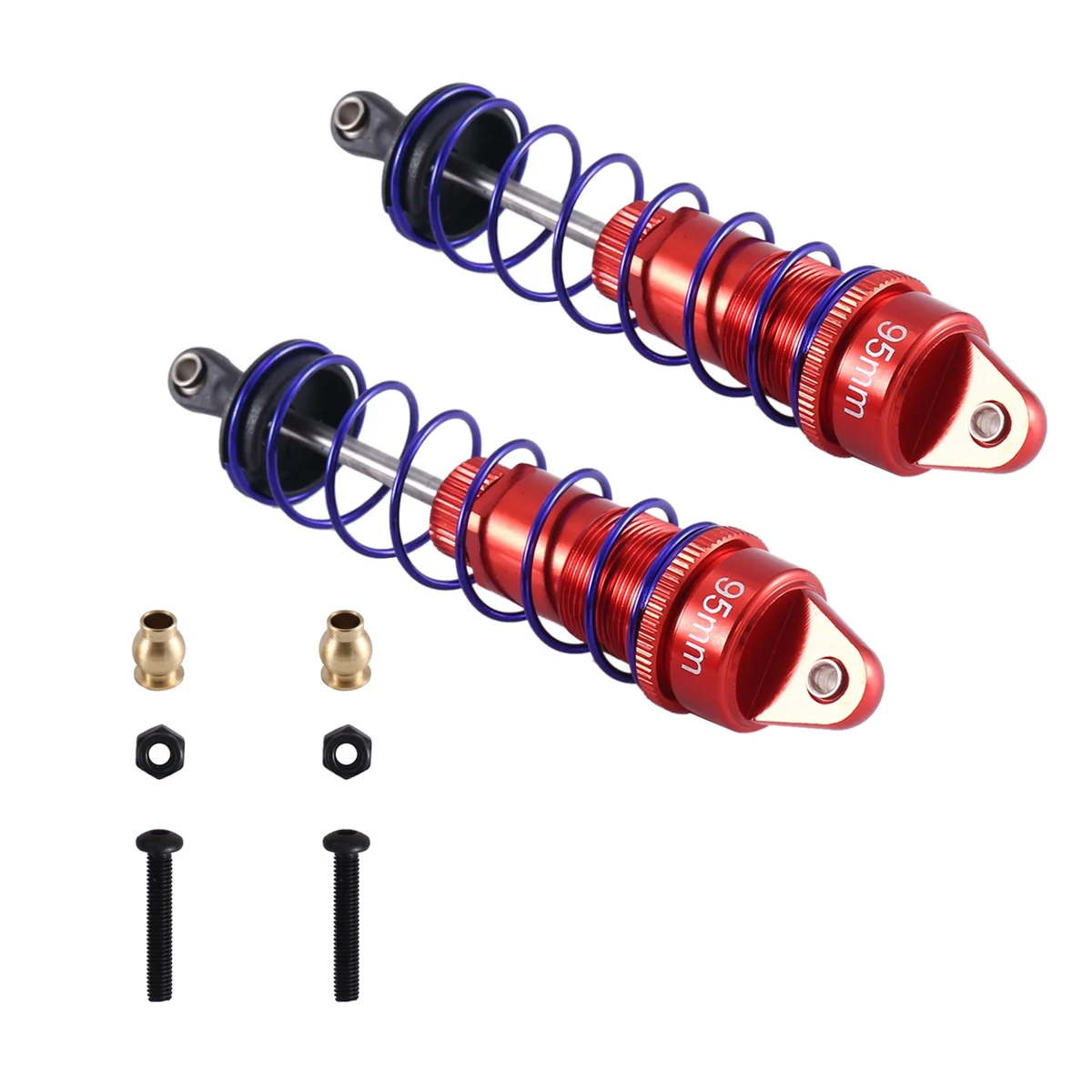 

Oil Adjustable 95mm Metal Shock Absorber Damper for 1/10 RC Buggy Truck Short Course Rally Car Montser Truck Parts,1